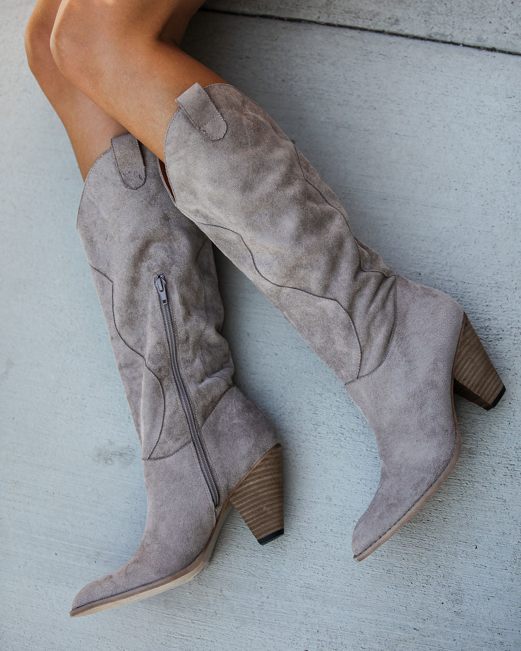 Lasso Western Boot - Taupe
