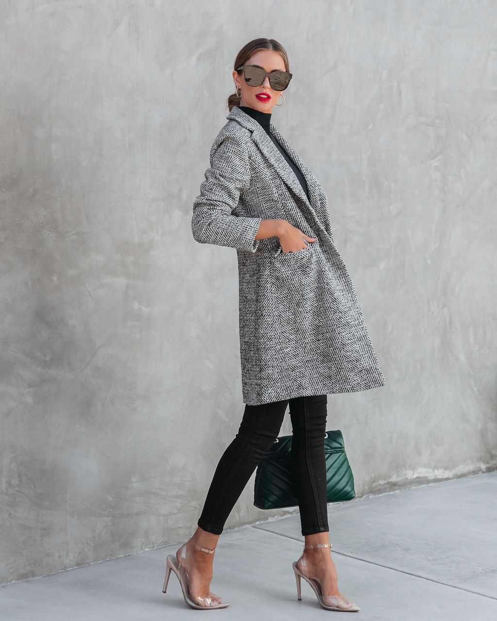 Work It Girl Pocketed Coat