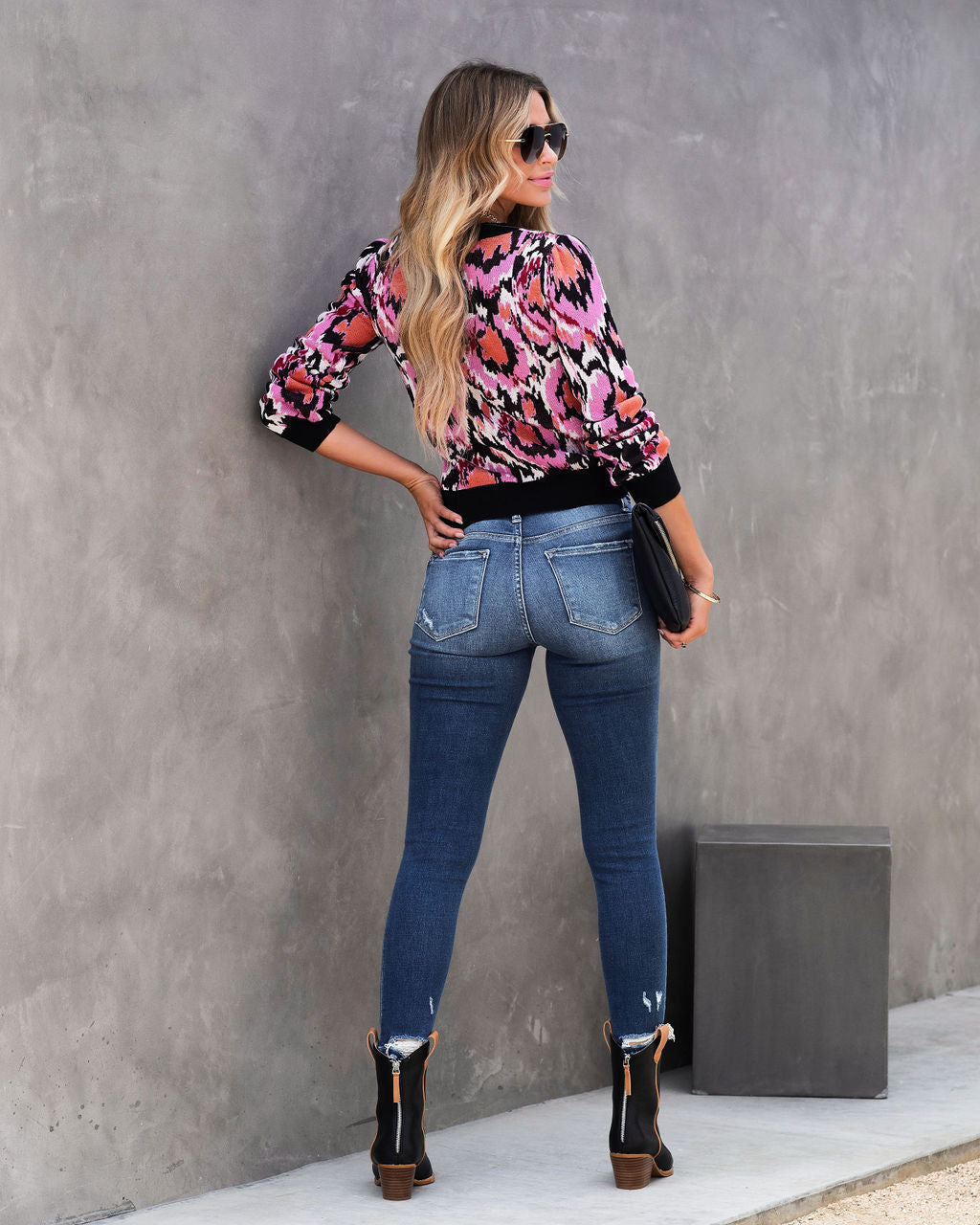 Zoe Printed Pullover Sweater - SALE