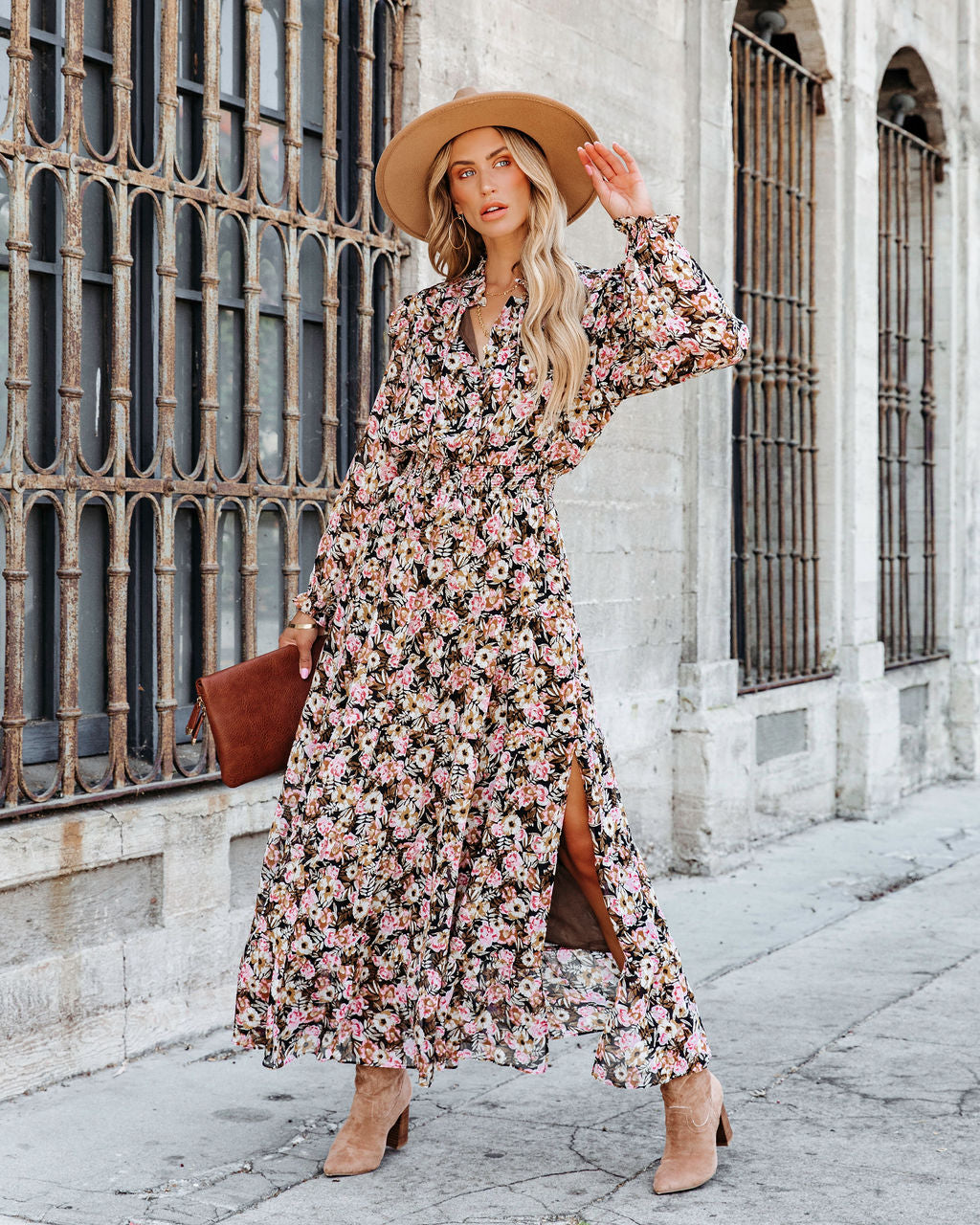 Bloom Your Own Way Ruffle Smocked Maxi Dress