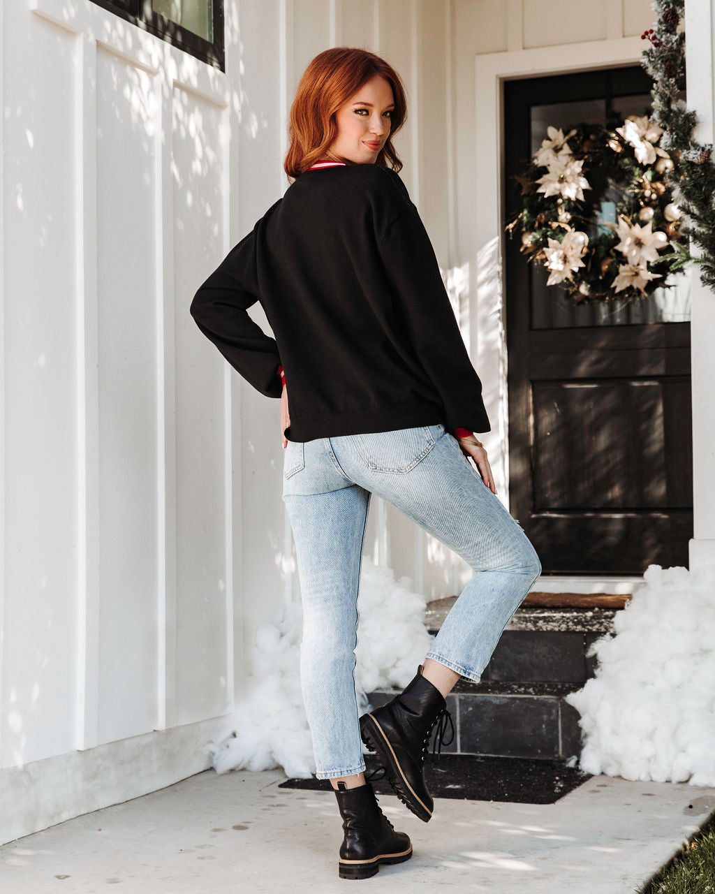Top It With A Cherry Sweater - Black