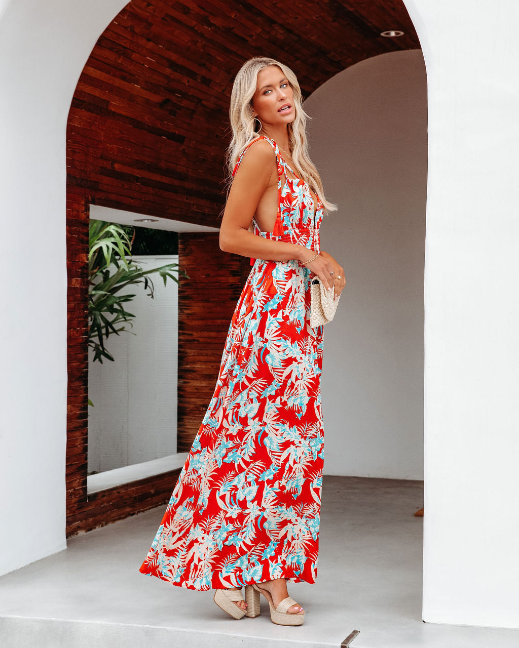 Beachgold Tropical Floral Maxi Dress - FINAL SALE