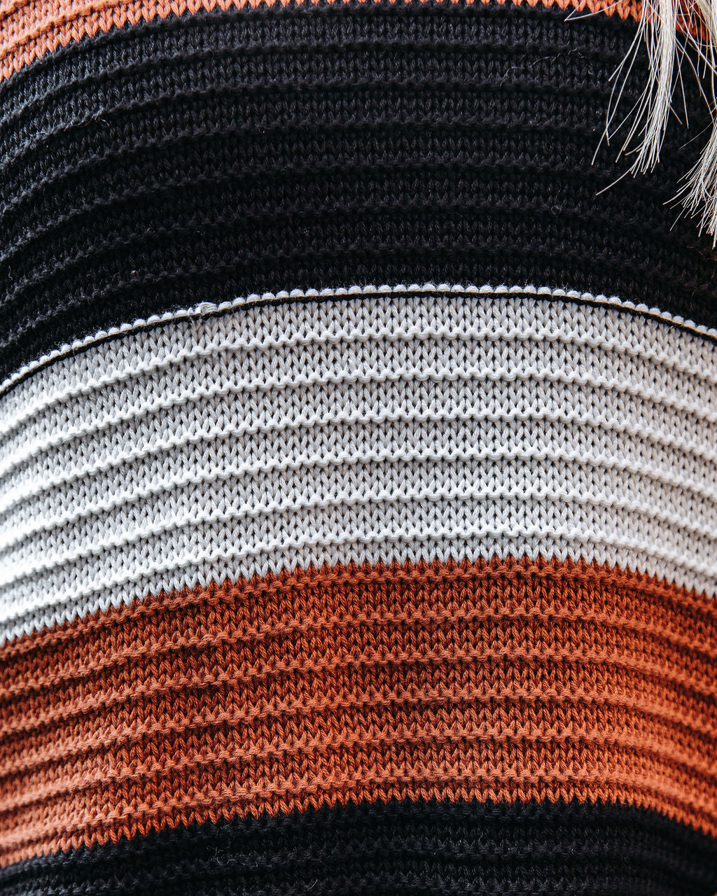 Younes Button Detailed Striped Knit Sweater