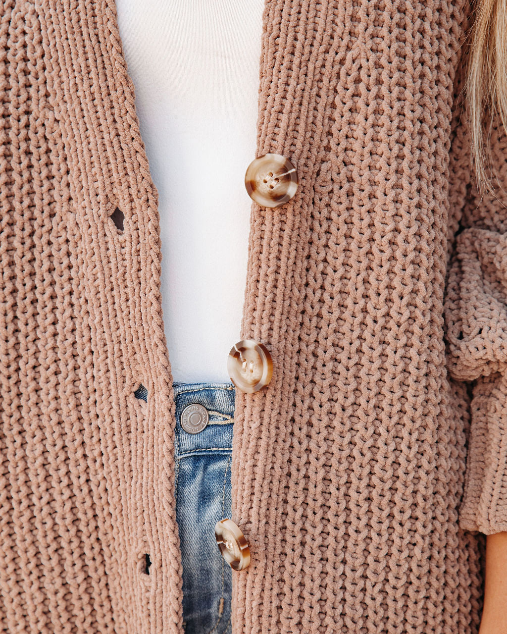 Stay Cozy Knit Cardigan - Latte