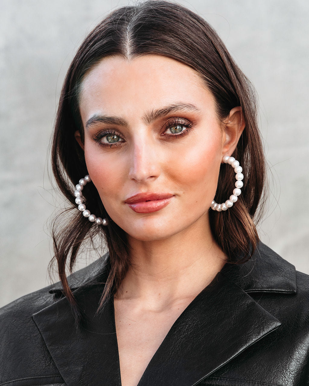 Graceful And Delicate Pearl Hoops