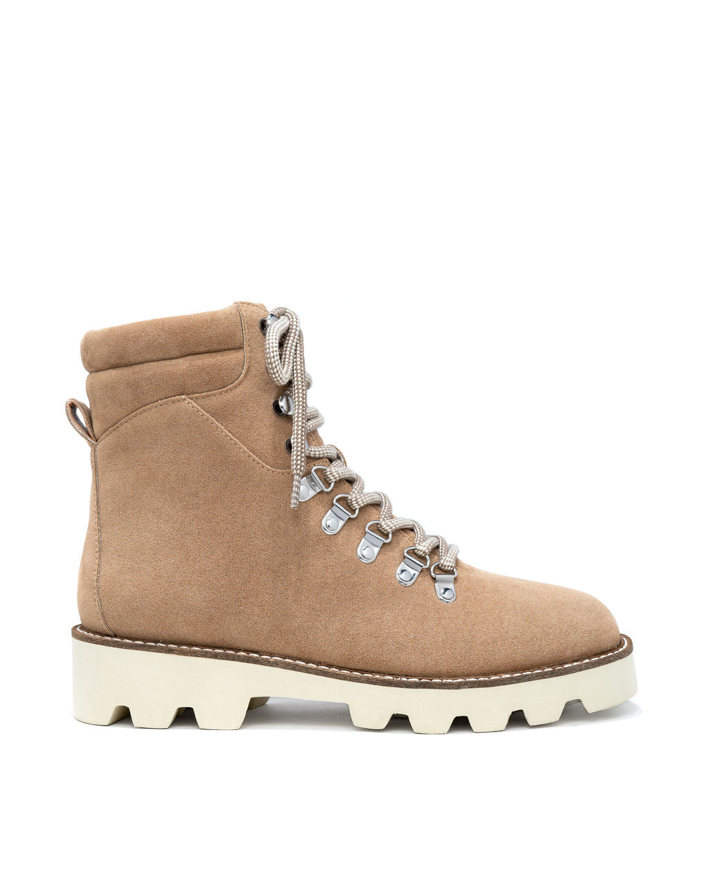 Arlene Faux Suede Lace Up Boot