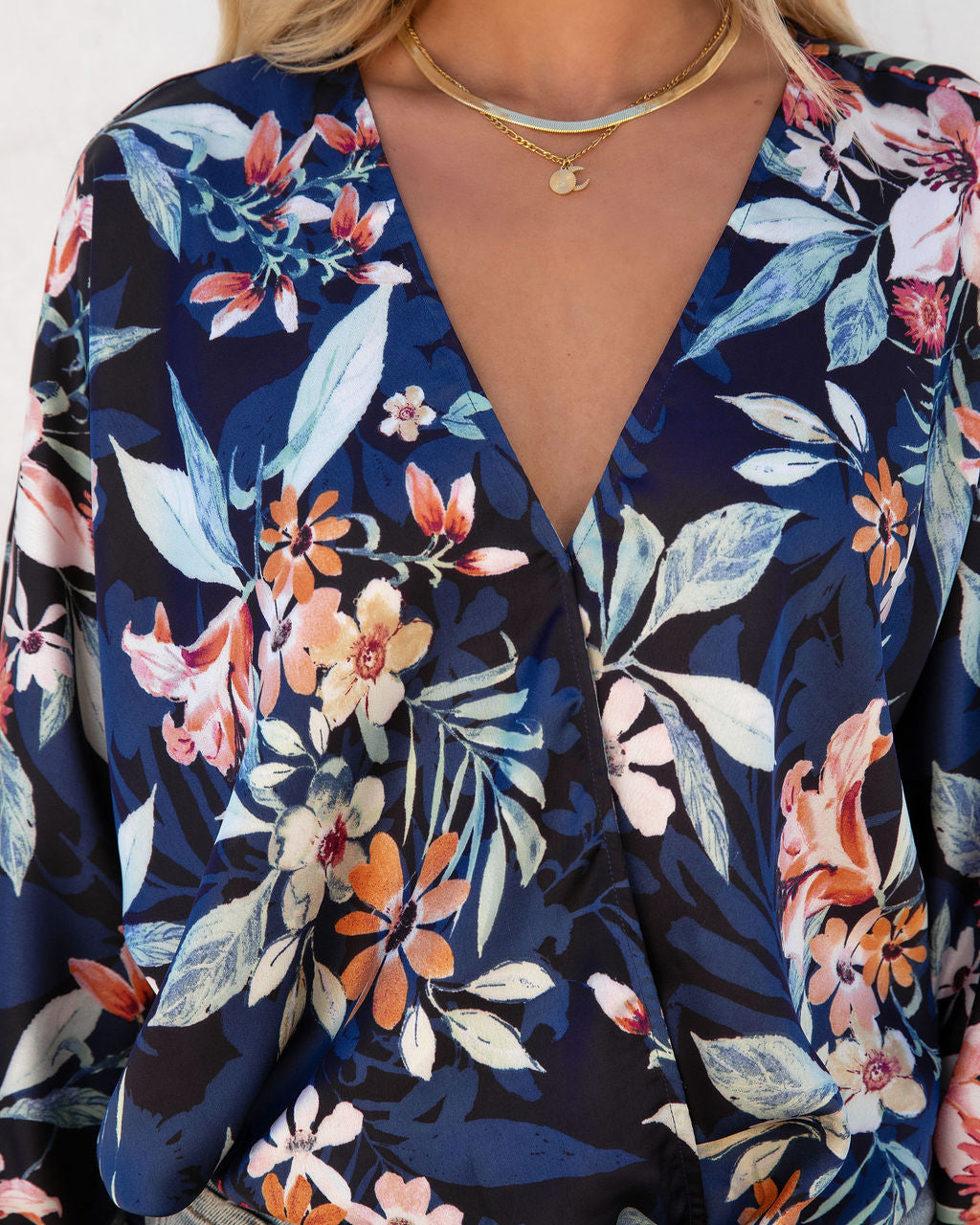 Ellanora Satin Drape Top - FINAL SALE