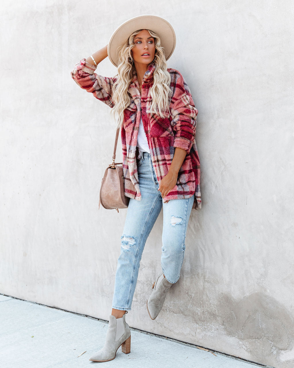 Mendocino Plaid Soft Knit Jacket - SALE