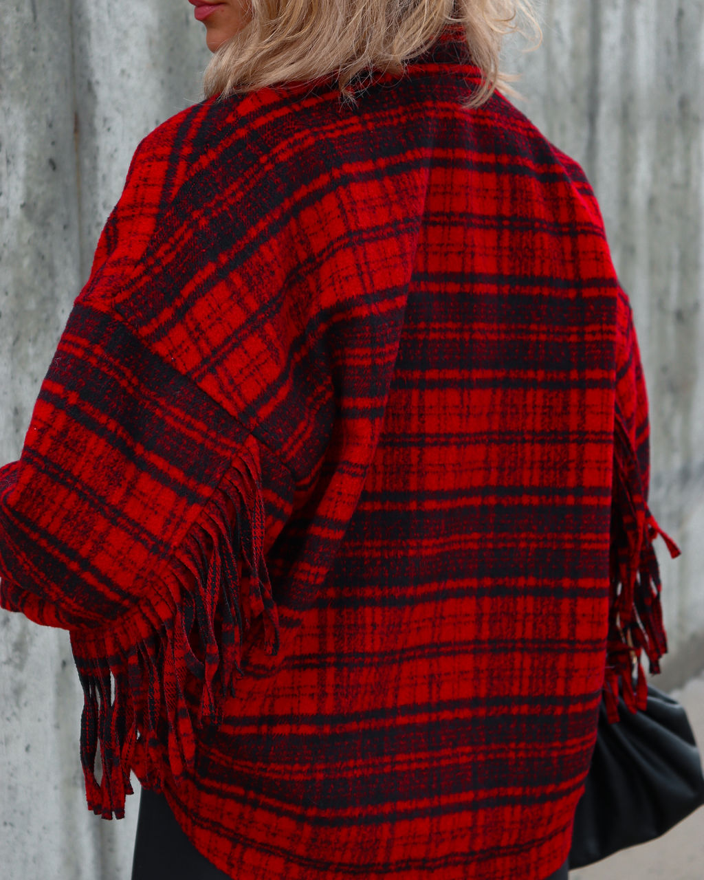 Robynn Plaid Jacket - Red