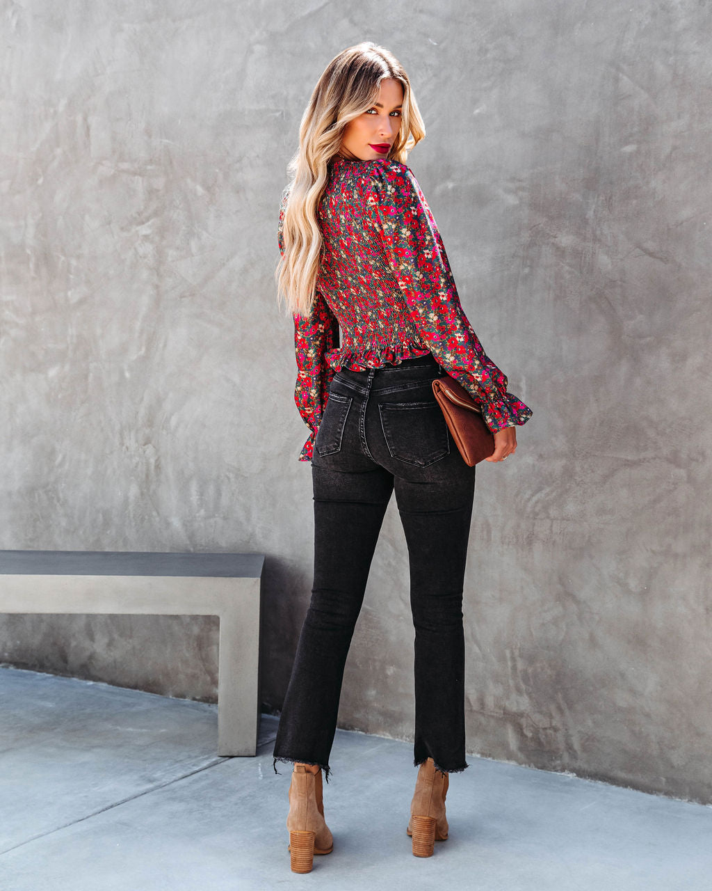 Roxanna Floral Smocked Top