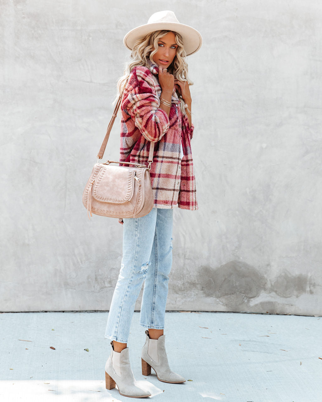 Mendocino Plaid Soft Knit Jacket - SALE