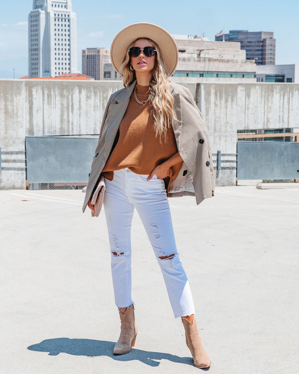 Cure My Curiosity Cotton Blend Sweater - Toffee - SALE