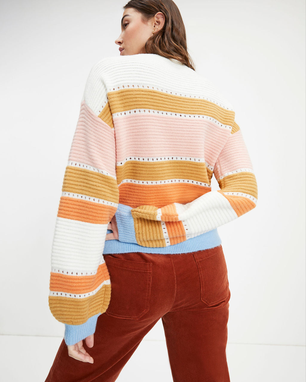 Outside The Lines Striped Knit Pullover Sweater - FINAL SALE