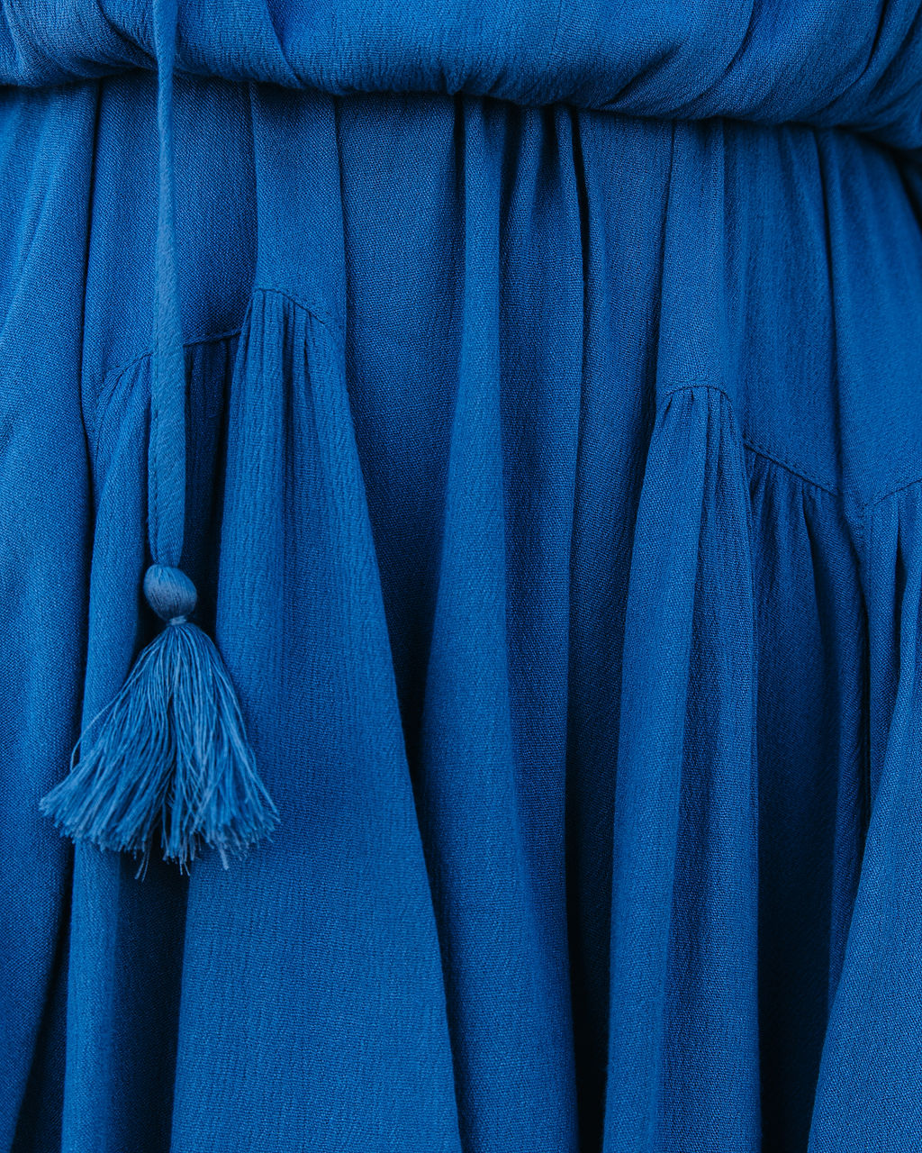 Perfect Harmony Tassel Dress - Blue