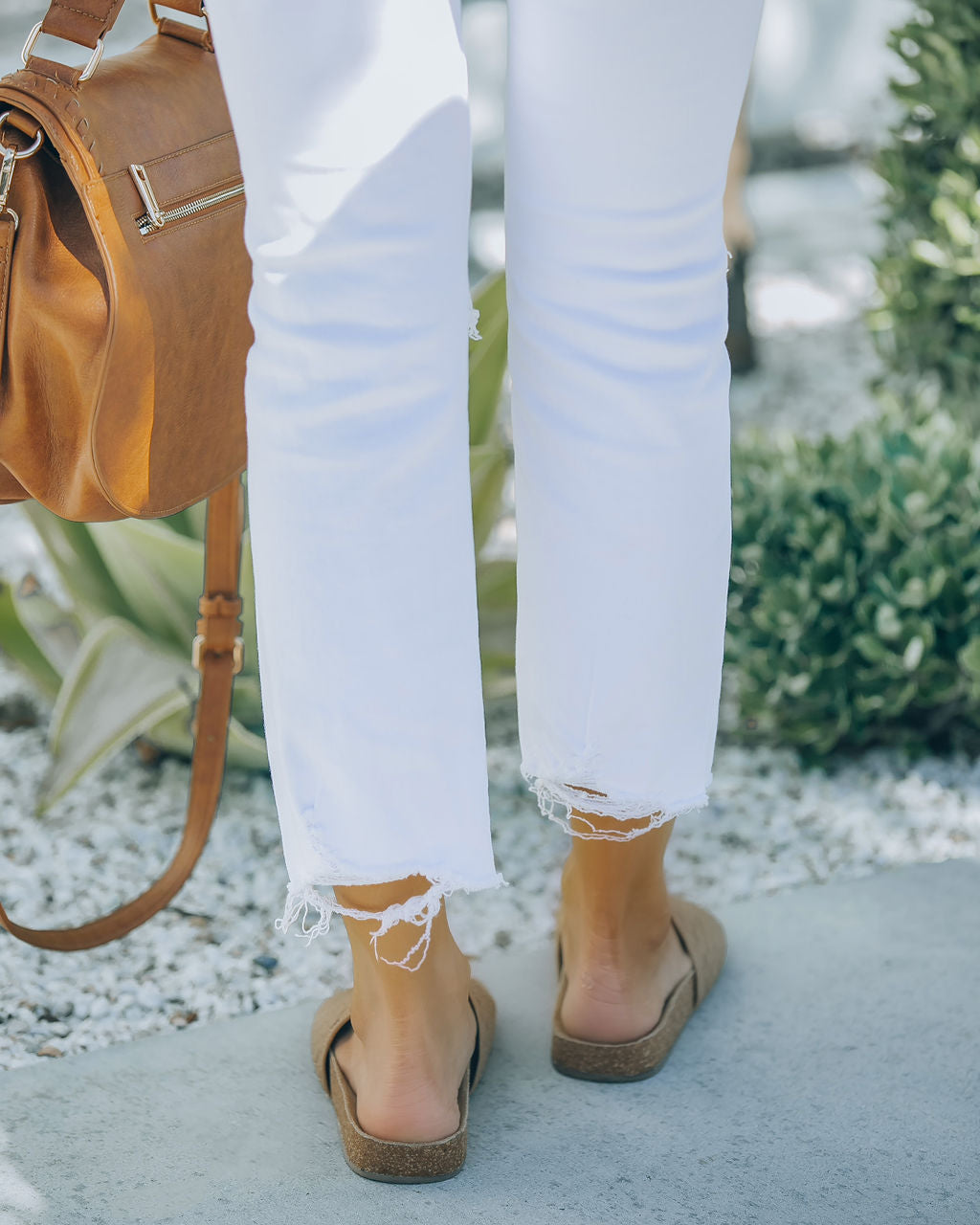 Zoelle Woven Faux Leather Slide Sandal - Natural - FINAL SALE