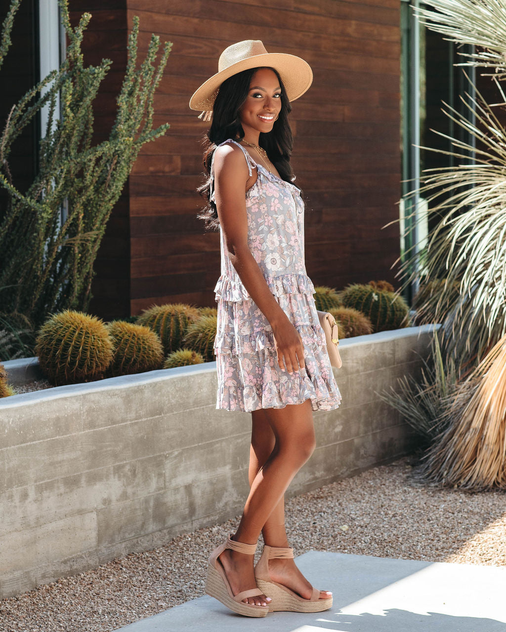 Stories We Tell Floral Ruffle Tiered Babydoll Dress - FINAL SALE