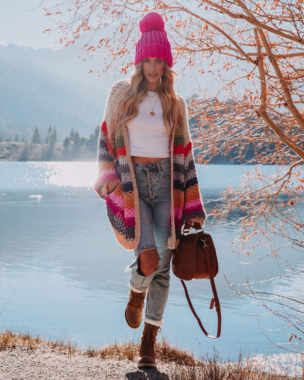 Oh Happy Day Pocketed Knit Cardigan