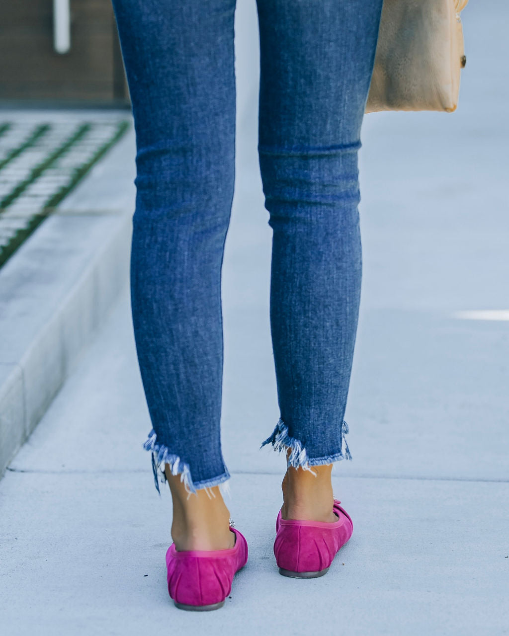 Vanderpump Embellished Faux Suede Flats - Pink