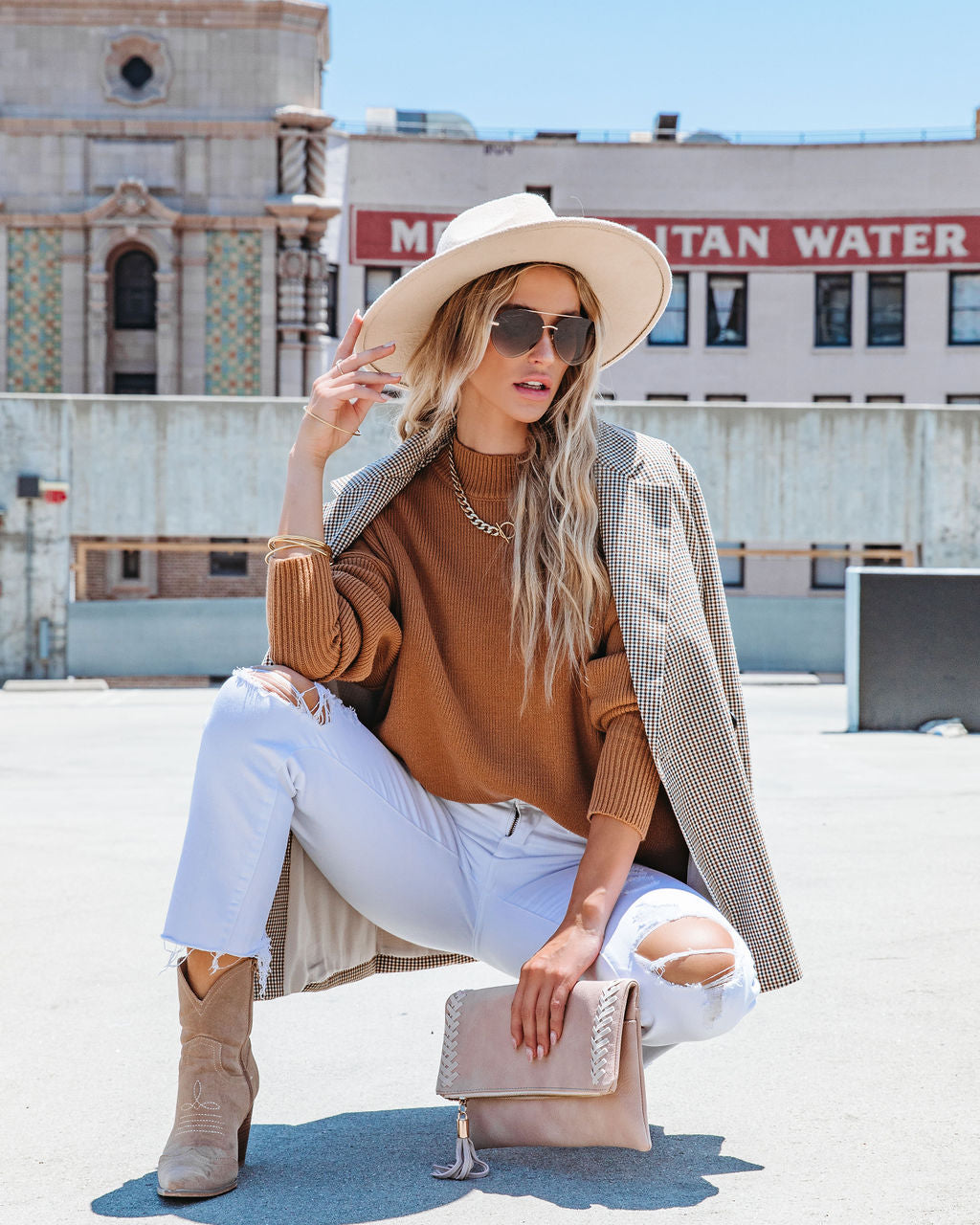 Cure My Curiosity Cotton Blend Sweater - Toffee - SALE