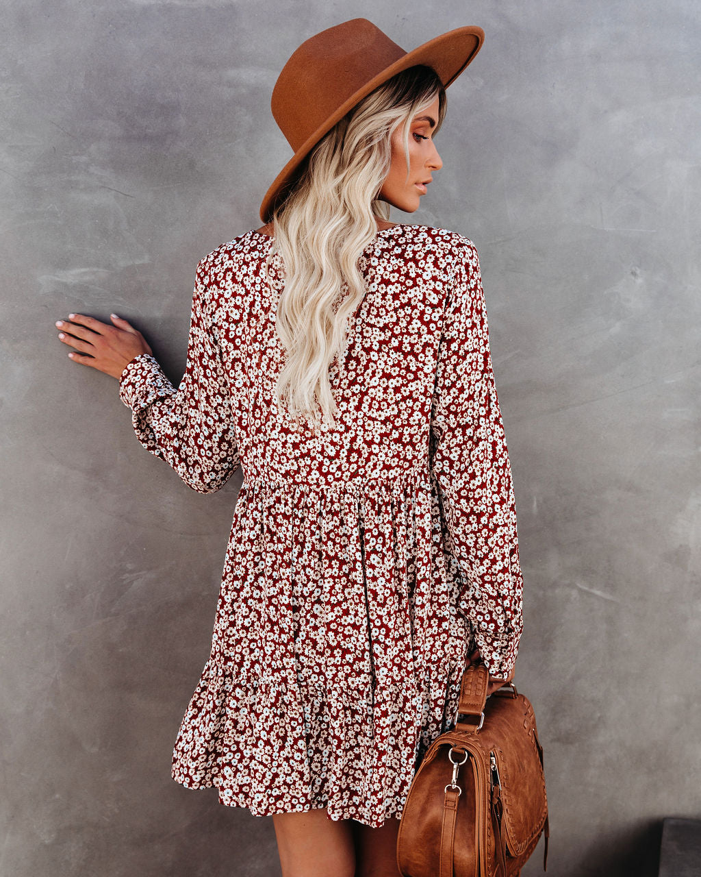 Rose Tinted Pocketed Babydoll Dress