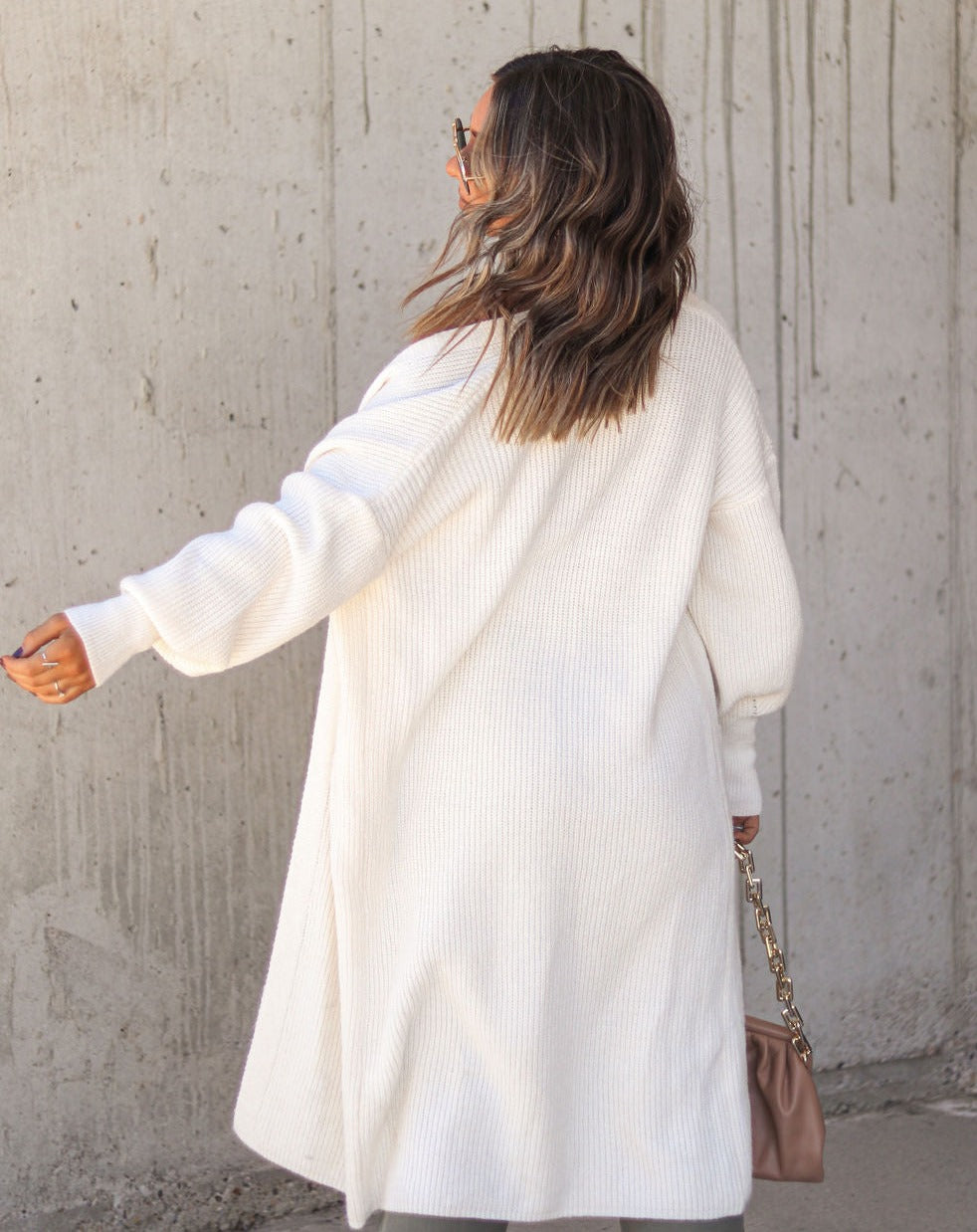 Kingston Pocketed Knit Cardigan - Ivory