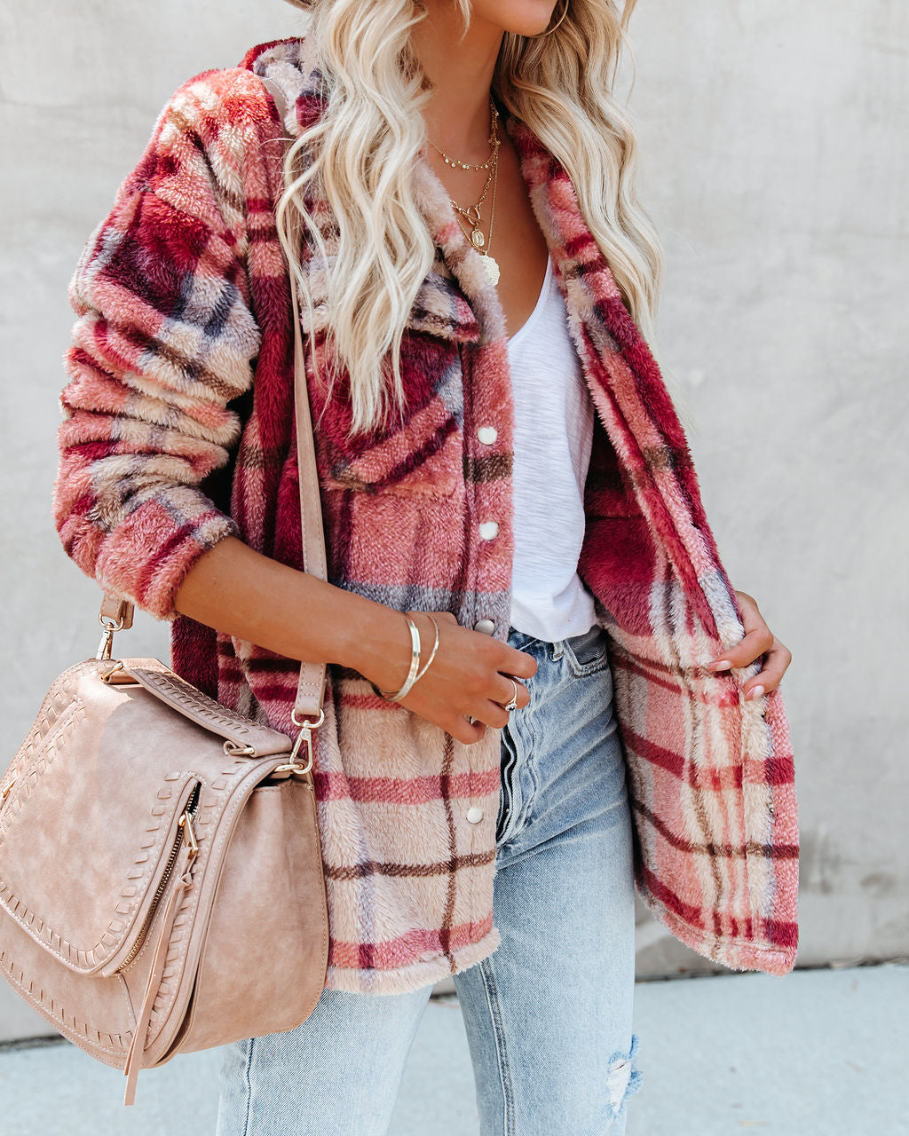 Mendocino Plaid Soft Knit Jacket - SALE
