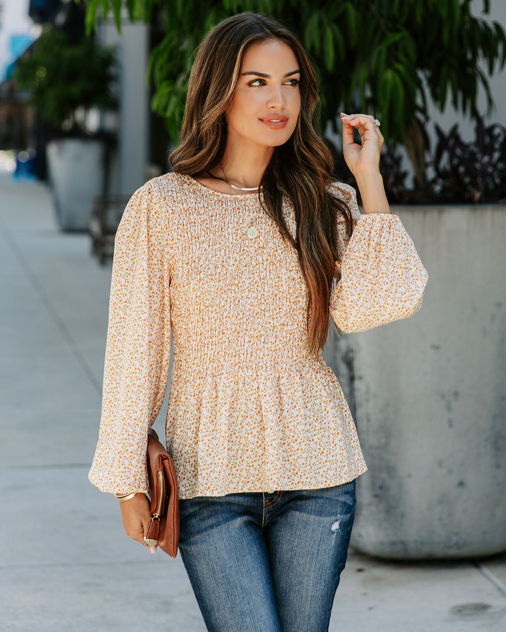 Clementina Floral Smocked Top - SALE