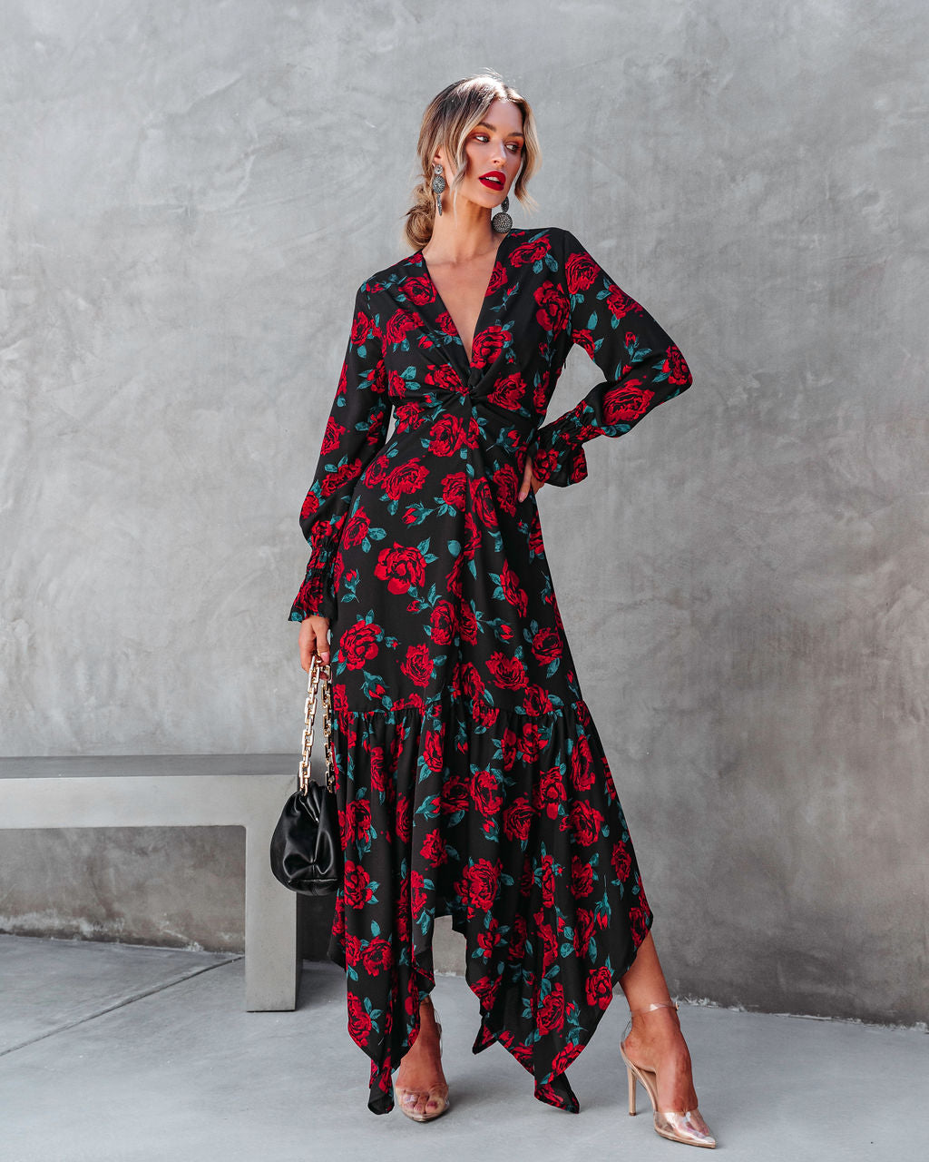 Fall In Love So Easily Floral Maxi Dress