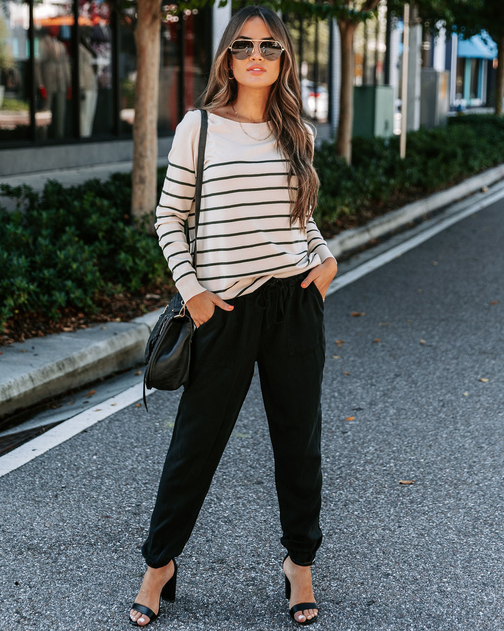 Duffy Striped Knit Lightweight Sweater - SALE