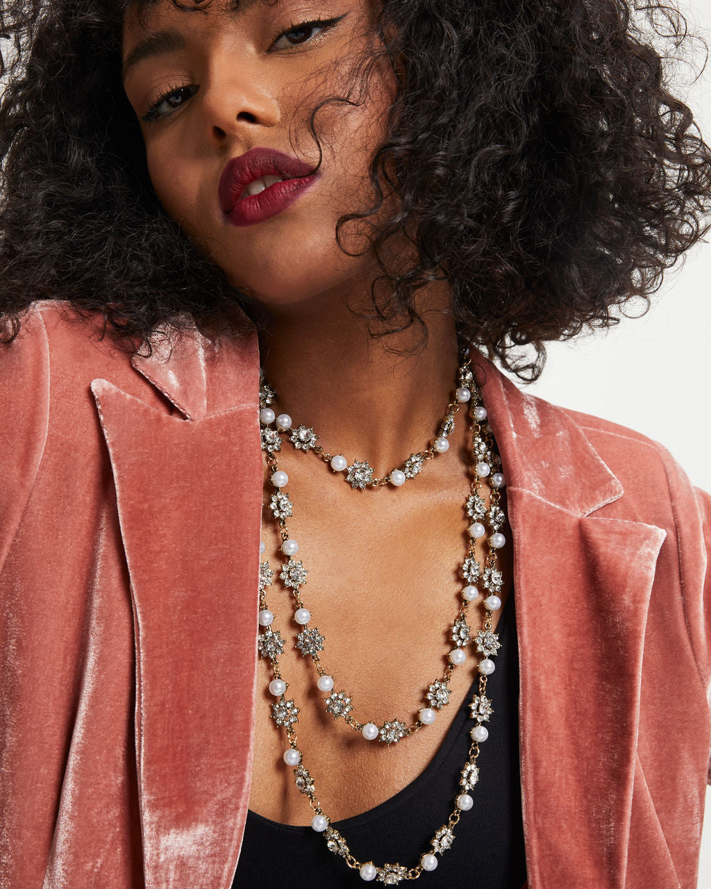 Francine Layered Necklace - Brass