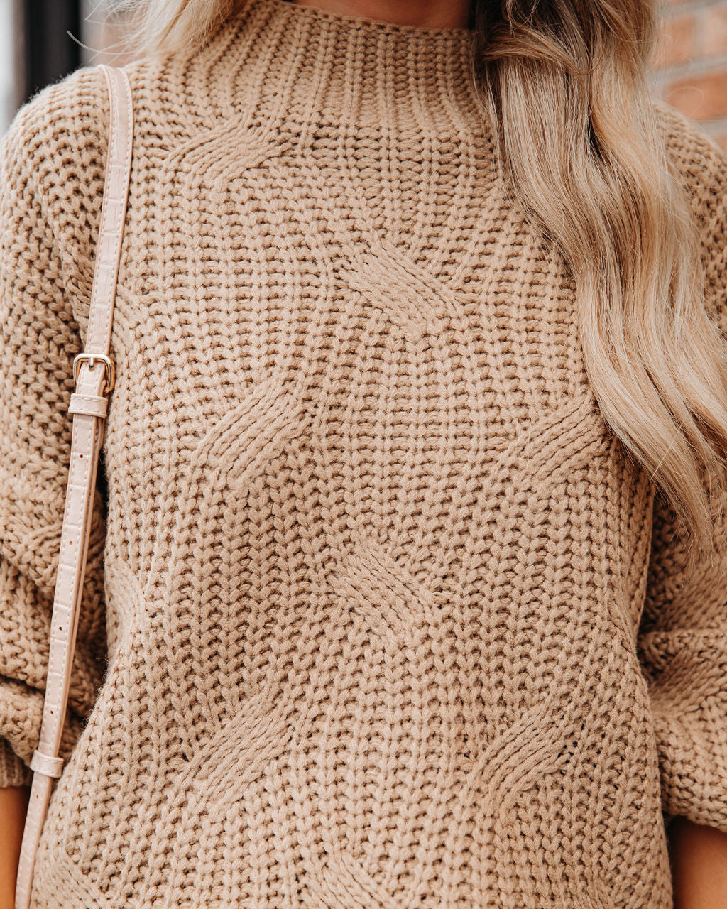Windy City Knit Sweater - Taupe - SALE