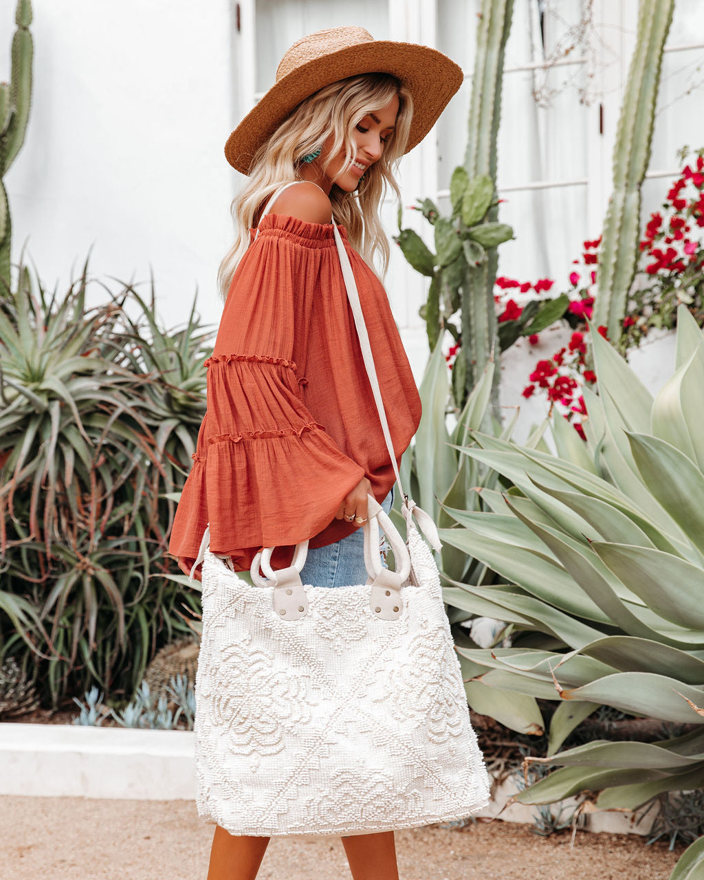 Sequoia Embellished Weekender Bag - Natural