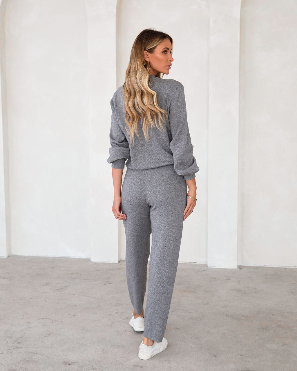 Genevieve Knit Pullover Sweater -  Heather Grey - FINAL SALE