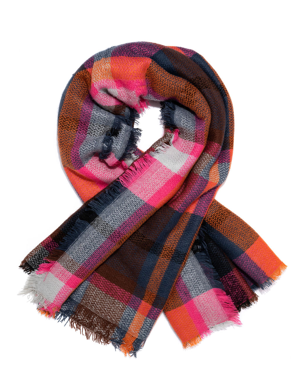 Creative Expression Plaid Blanket Scarf