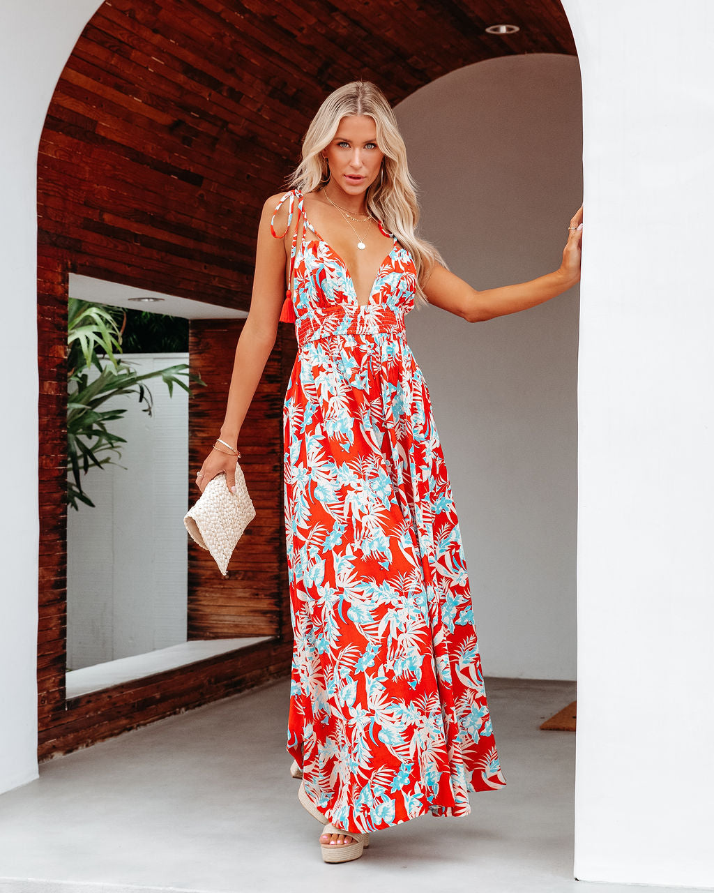 Beachgold Tropical Floral Maxi Dress - FINAL SALE