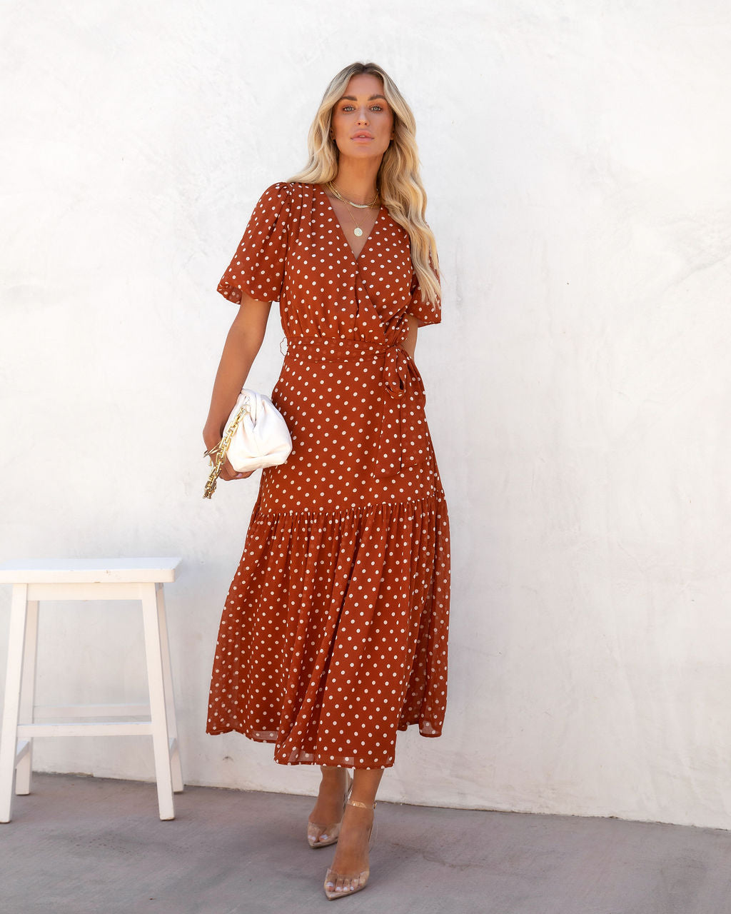 Sandrea Polka Dot Midi Dress - FINAL SALE