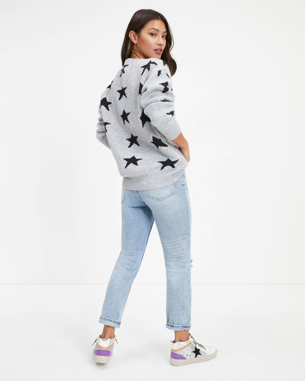 Aim For The Stars Knit Pullover Sweater