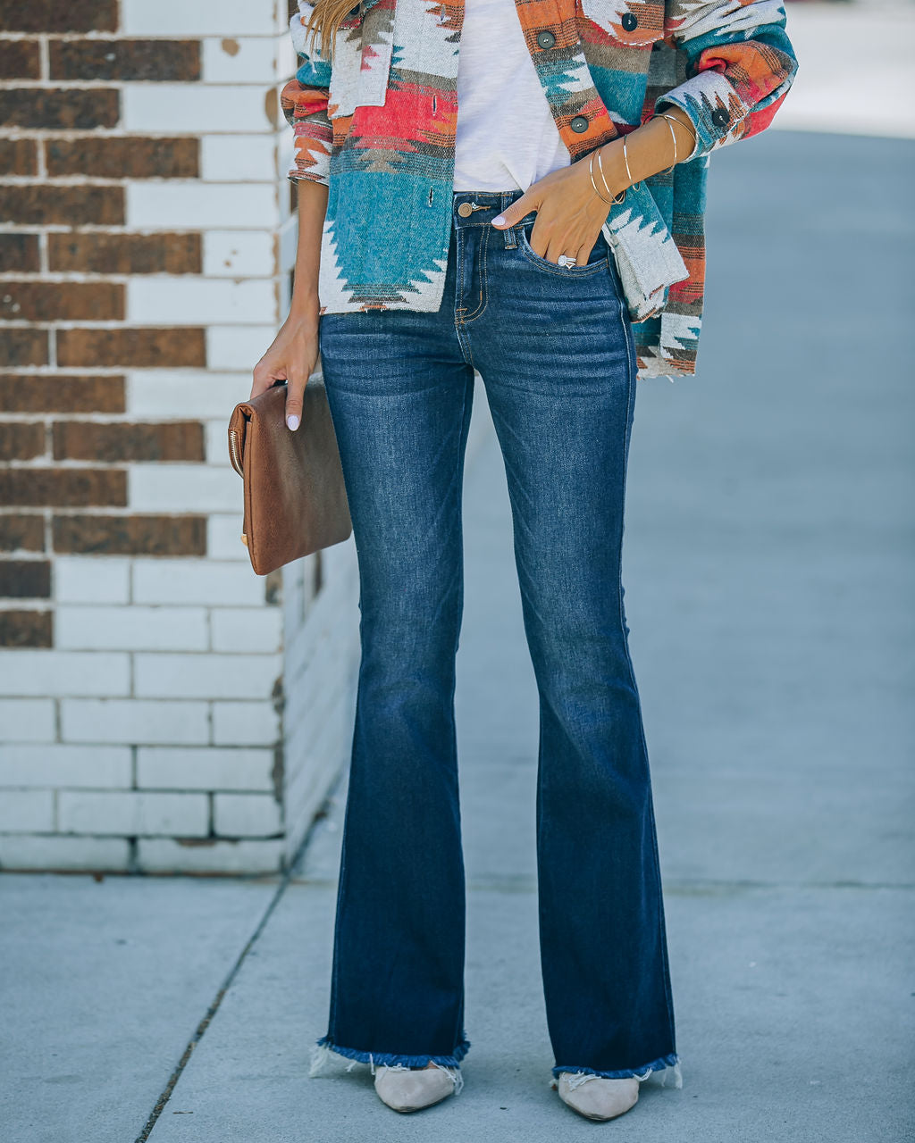 Nicky High Rise Bell Bottom Jeans - SALE