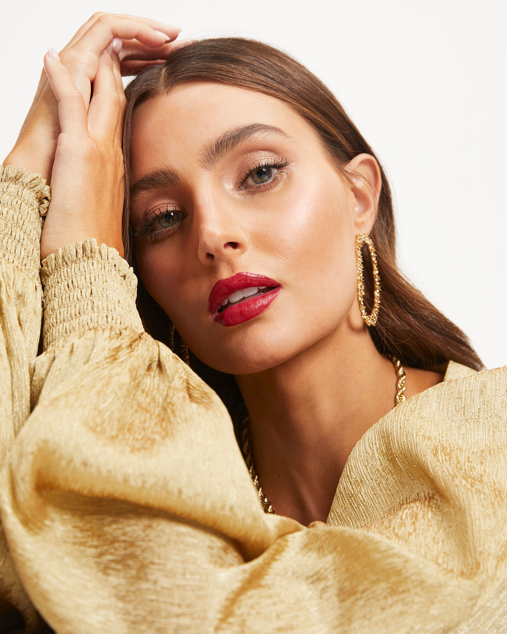 Park Avenue Statement Earrings - Citrine