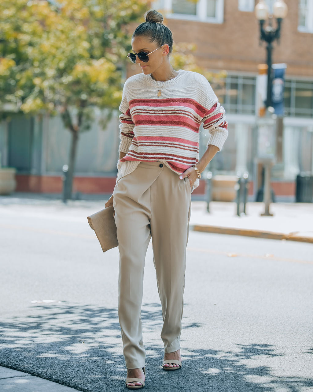 Stanford Striped Knit Pullover Sweater - FINAL SALE