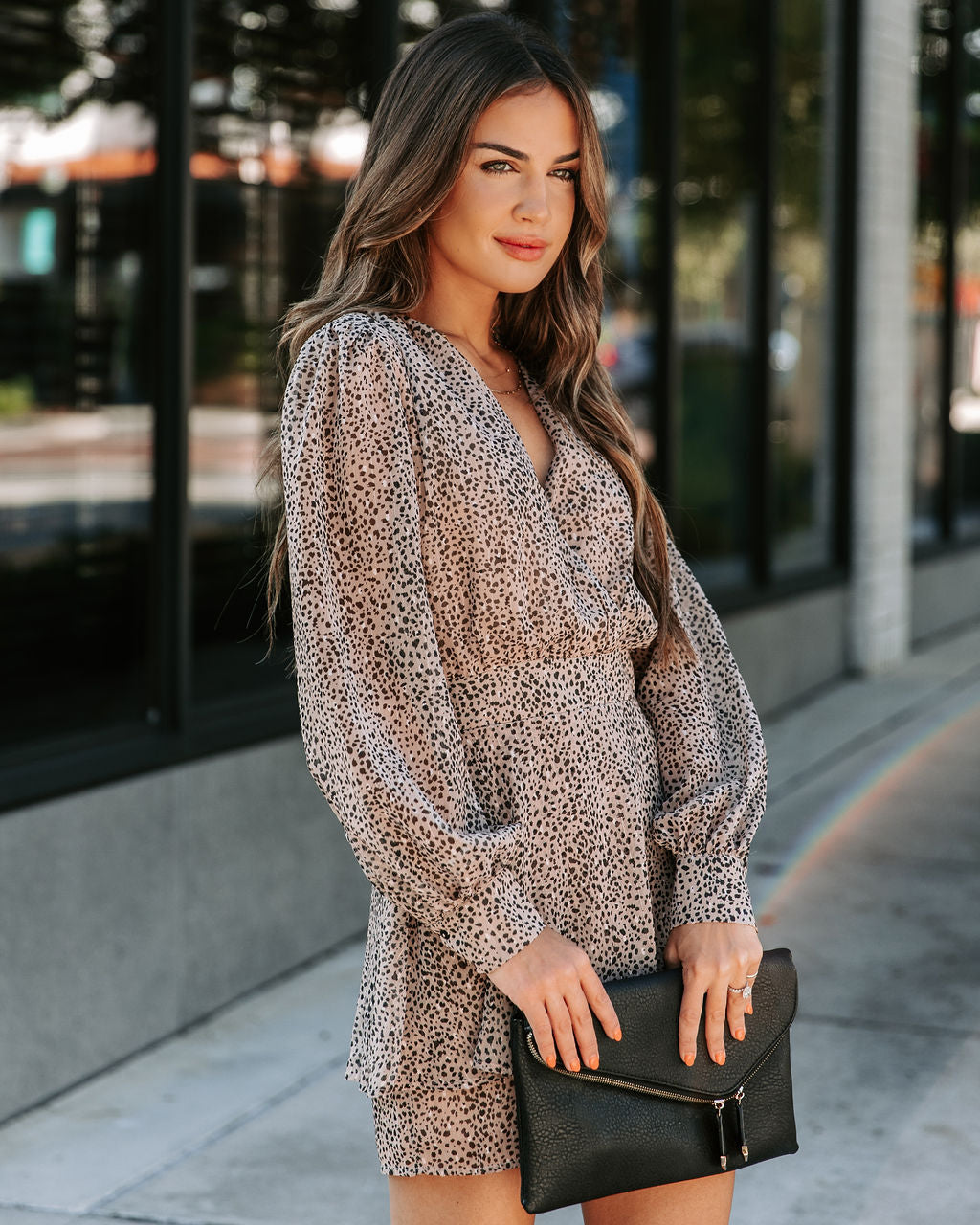 Wild Spirit Printed Chiffon Mini Dress