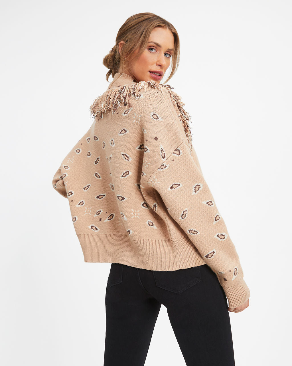 Wild Out Bandana Fringe Cardigan