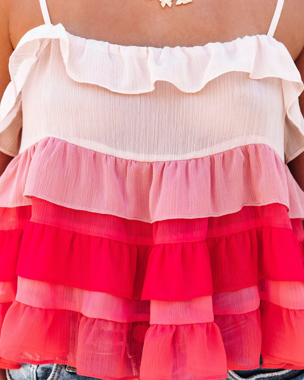 Ray Of Light Tiered Babydoll Top - FINAL SALE