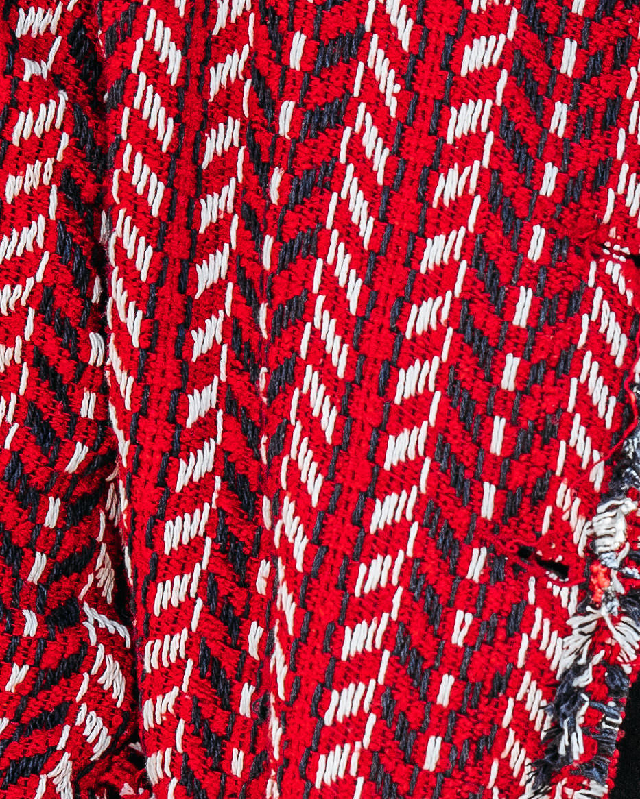 Waltham Pocketed Tweed Jacket - Red - SALE