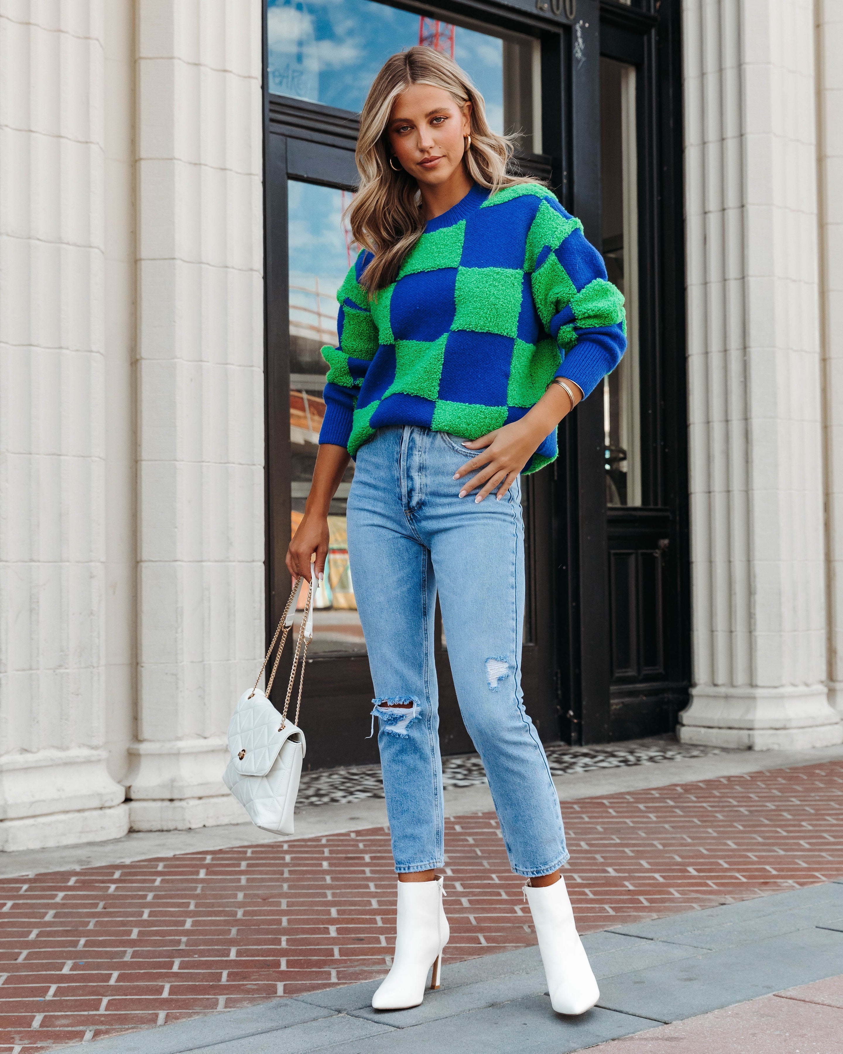 Not Like It Seems Textured Knit Pullover Sweater