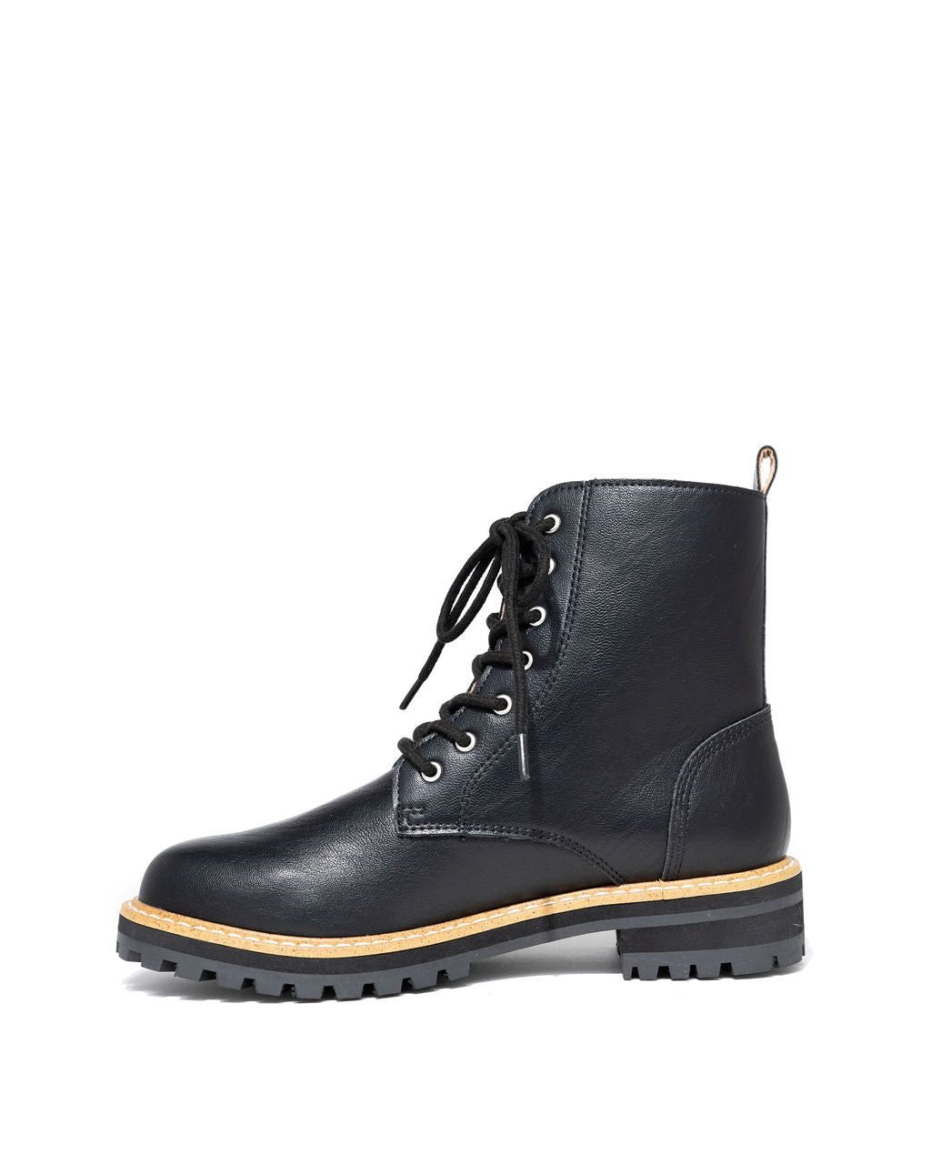 Brycen Faux Leather Lace Up Boot