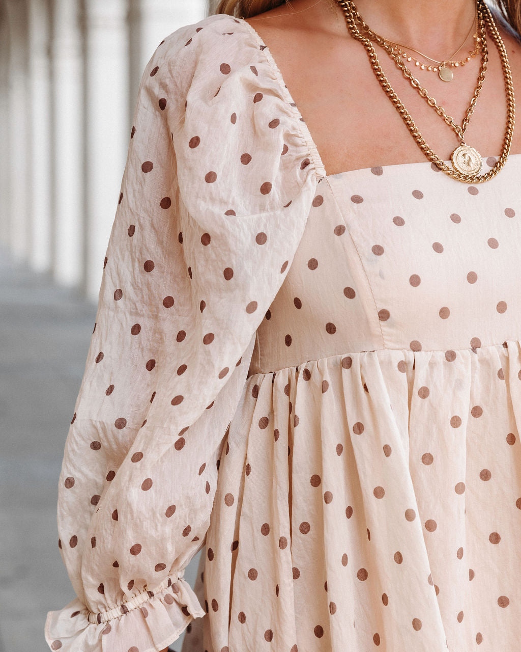 Louise Polkadot Babydoll Dress