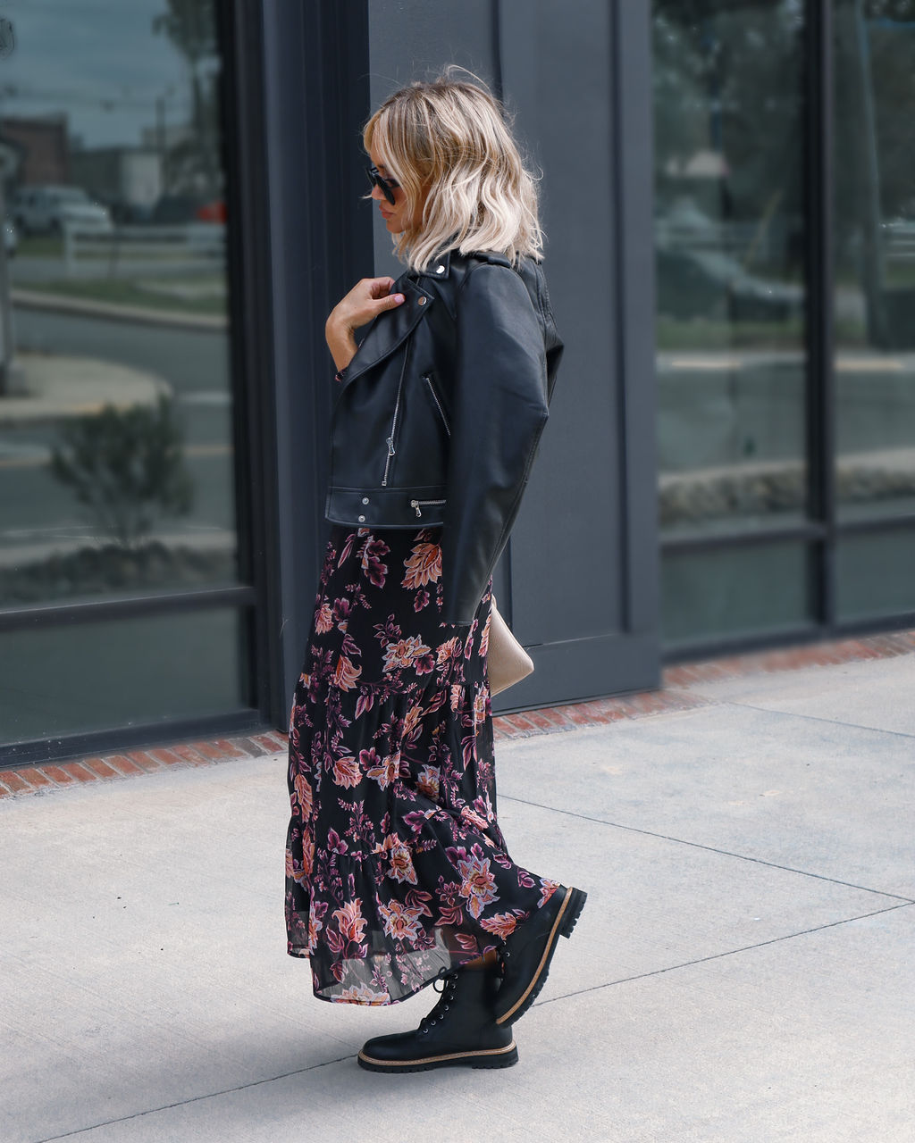 Callie Floral Chiffon Maxi Dress