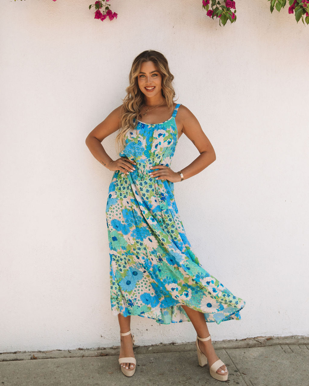 Floral Serenity Pocketed Maxi Dress - FINAL SALE