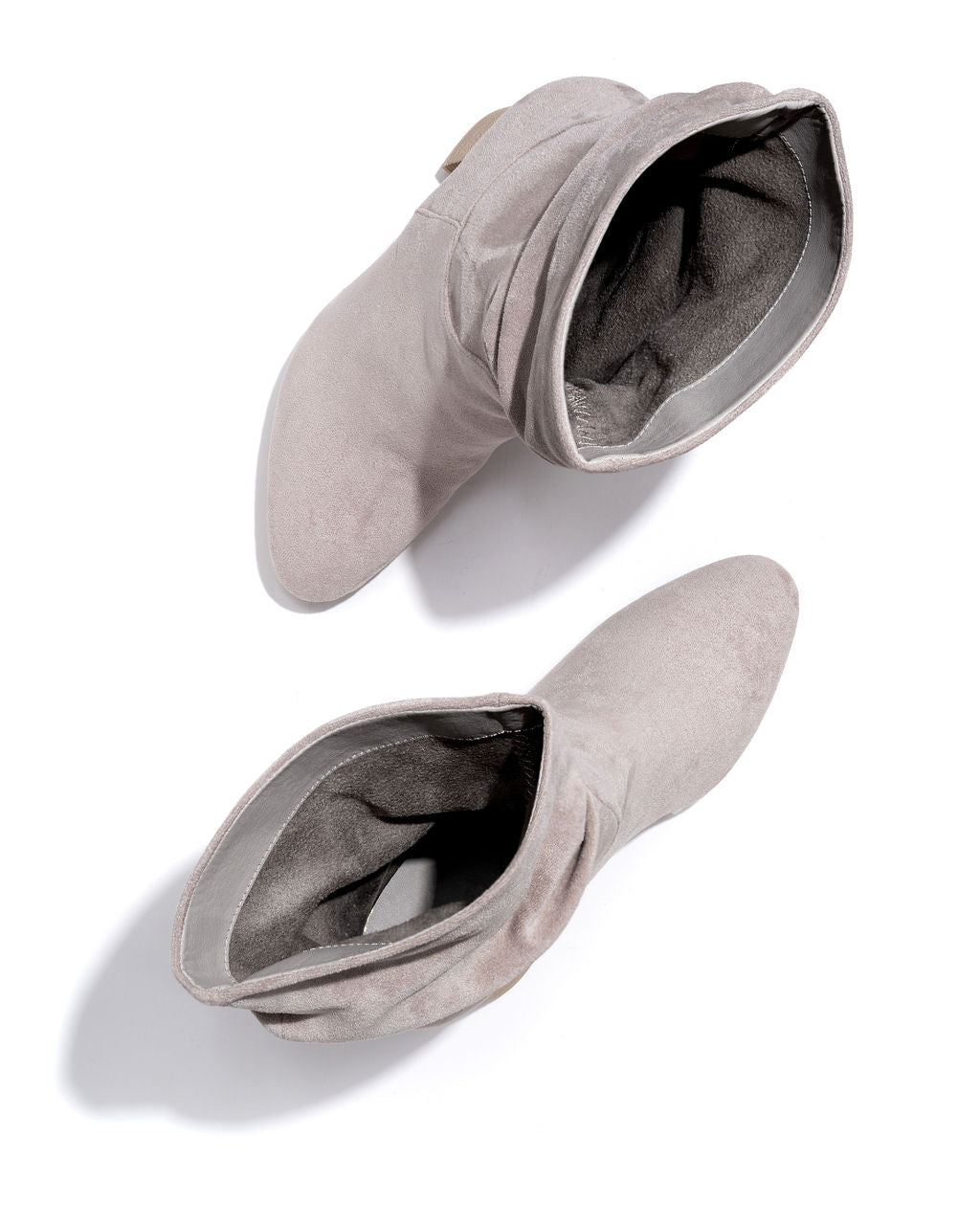 Darby Heeled Slouch Bootie - Grey